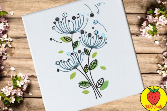 Blue Flower Doodle: A Designer's Review for Boutique Apparel