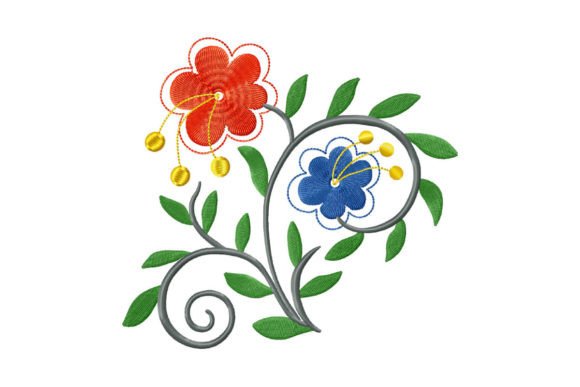 Bouquet with Flowers and Swirls Review