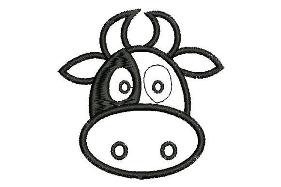 Cartoon Milk Cow Line Art Review