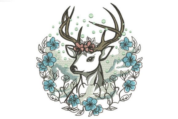 Deer and Flowers Embroidery Review