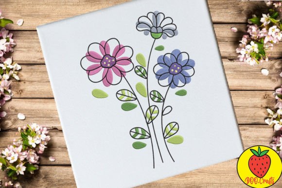 Doodle Flower and Leaves Review for Real Projects