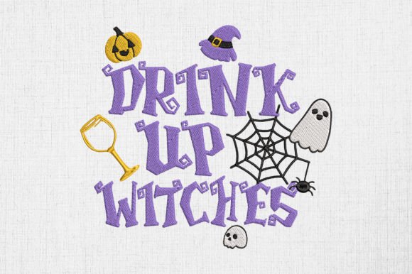 Drink Up Witches Embroidery Review