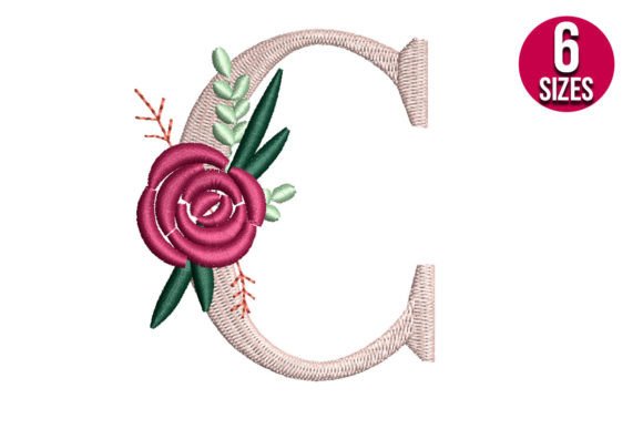 Floral Alphabet C Letter Review for Craft Fairs