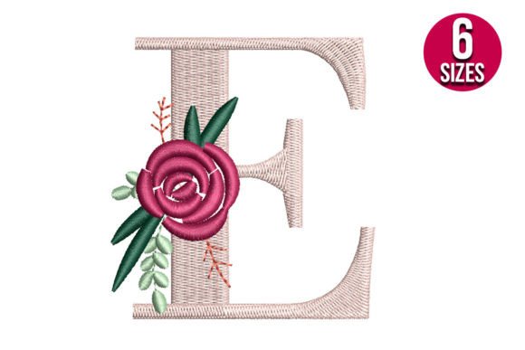 Floral Alphabet E Letter Review for Small Business