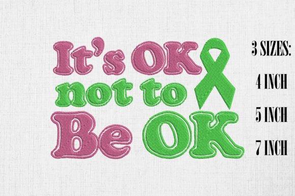 It's Okay Not to Be Okay Mental Health Embroidery Review