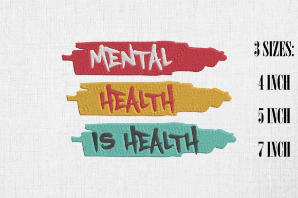 Mental Health is Health Embroidery Review