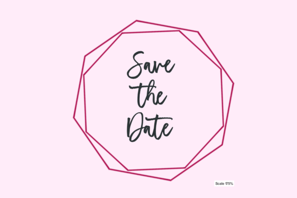 Save the Date with Red Frame Review